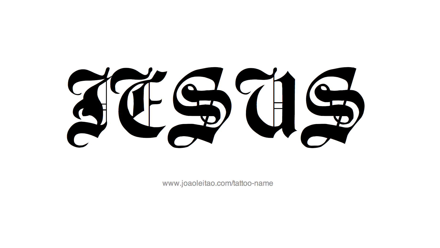 Jesus Name Tattoo Designs